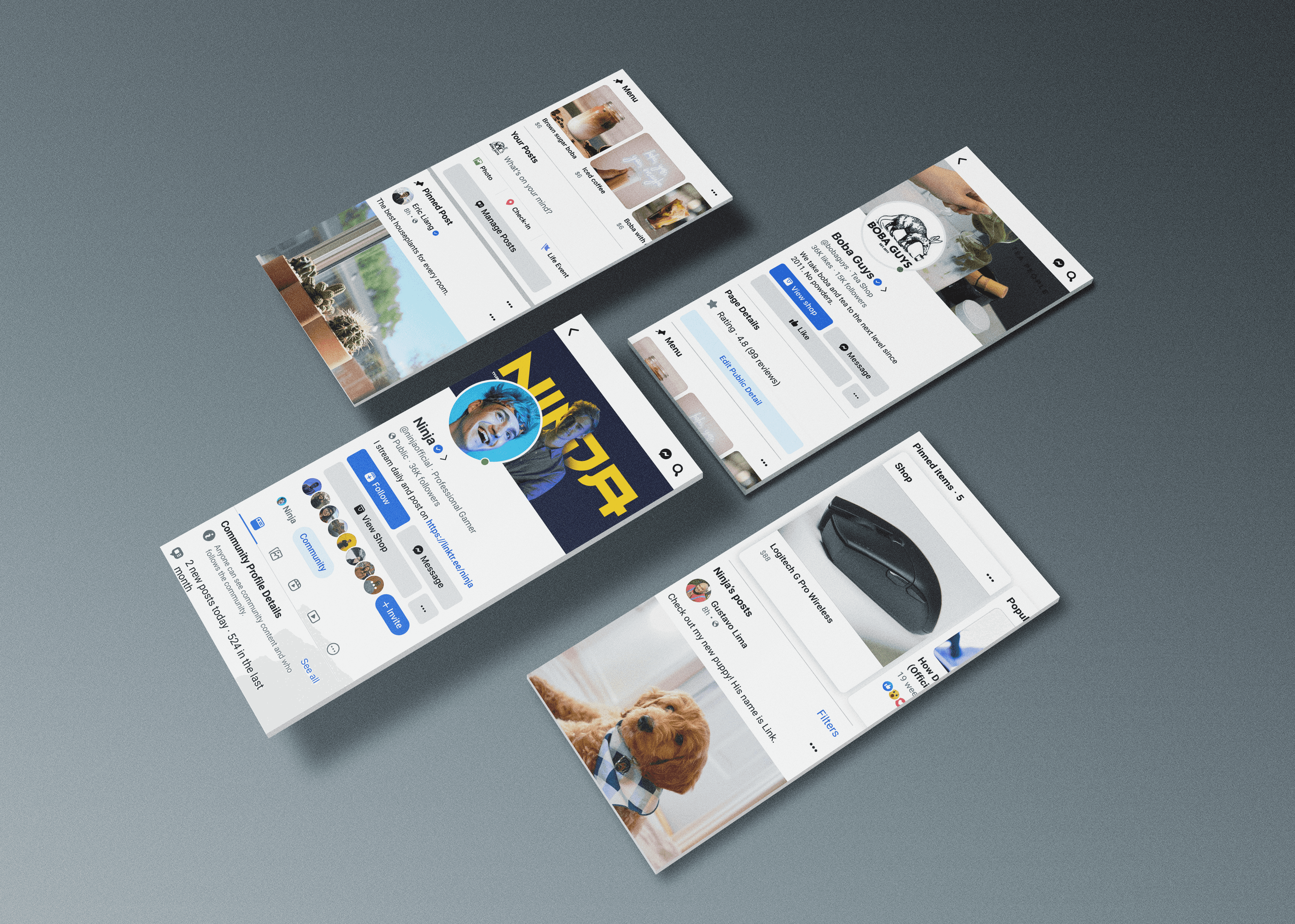 Facebook Profile types overview