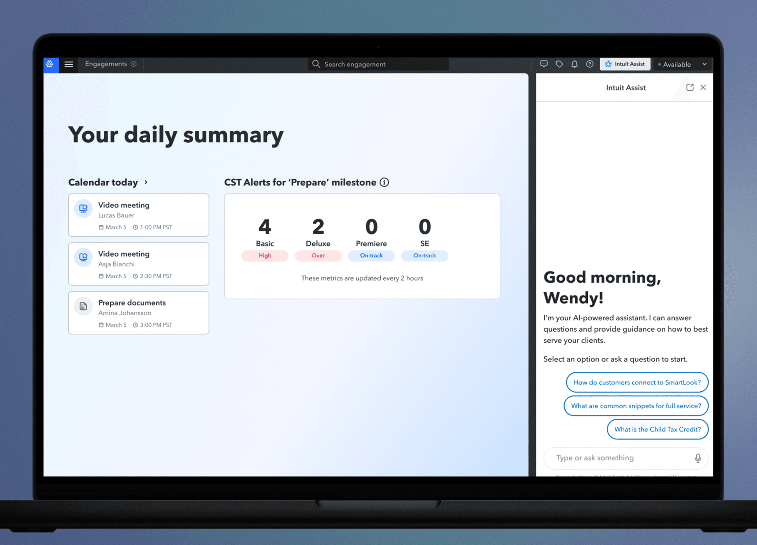 Virtual Expert Portal expert view