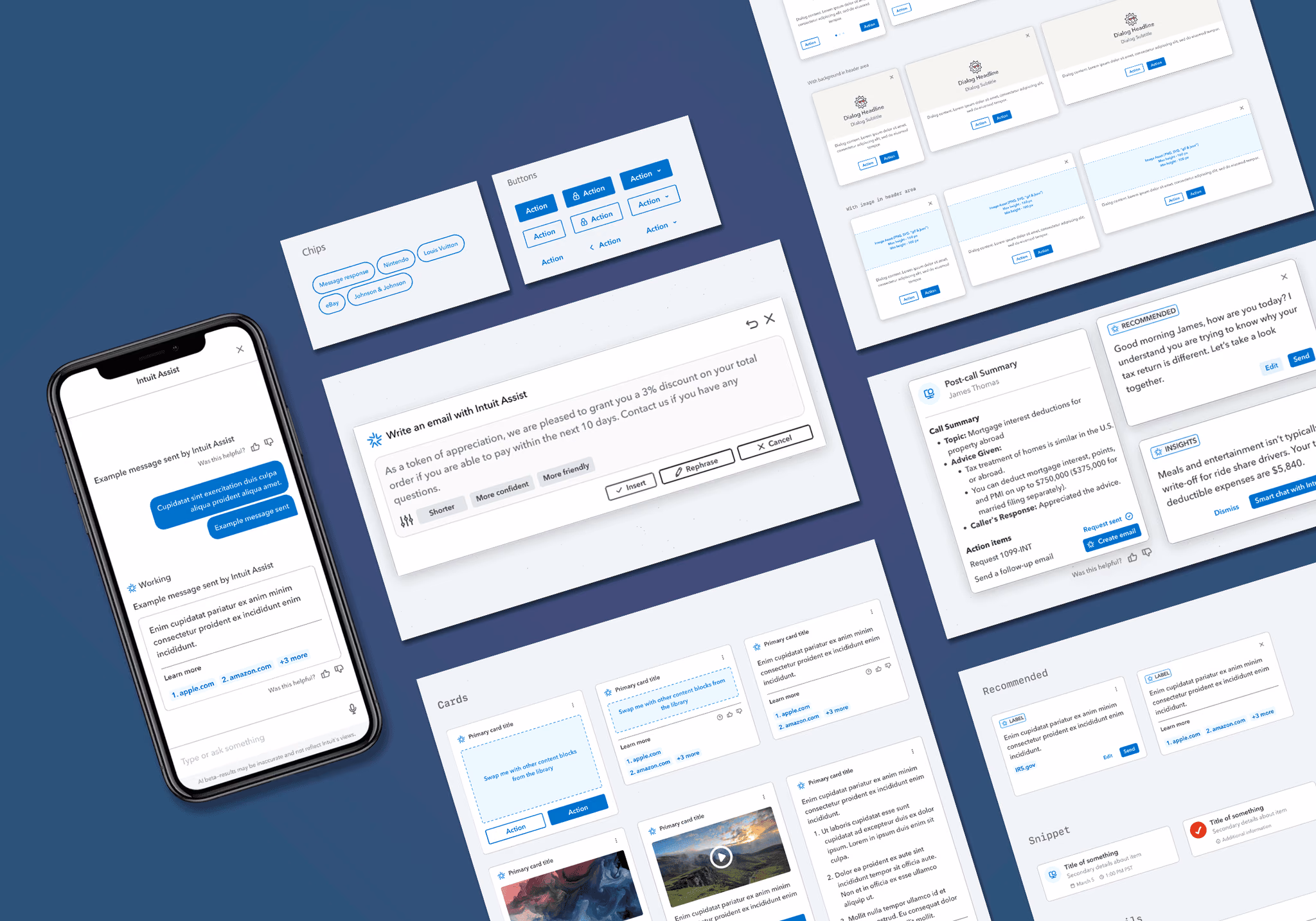 Intuit Assist design system and component library