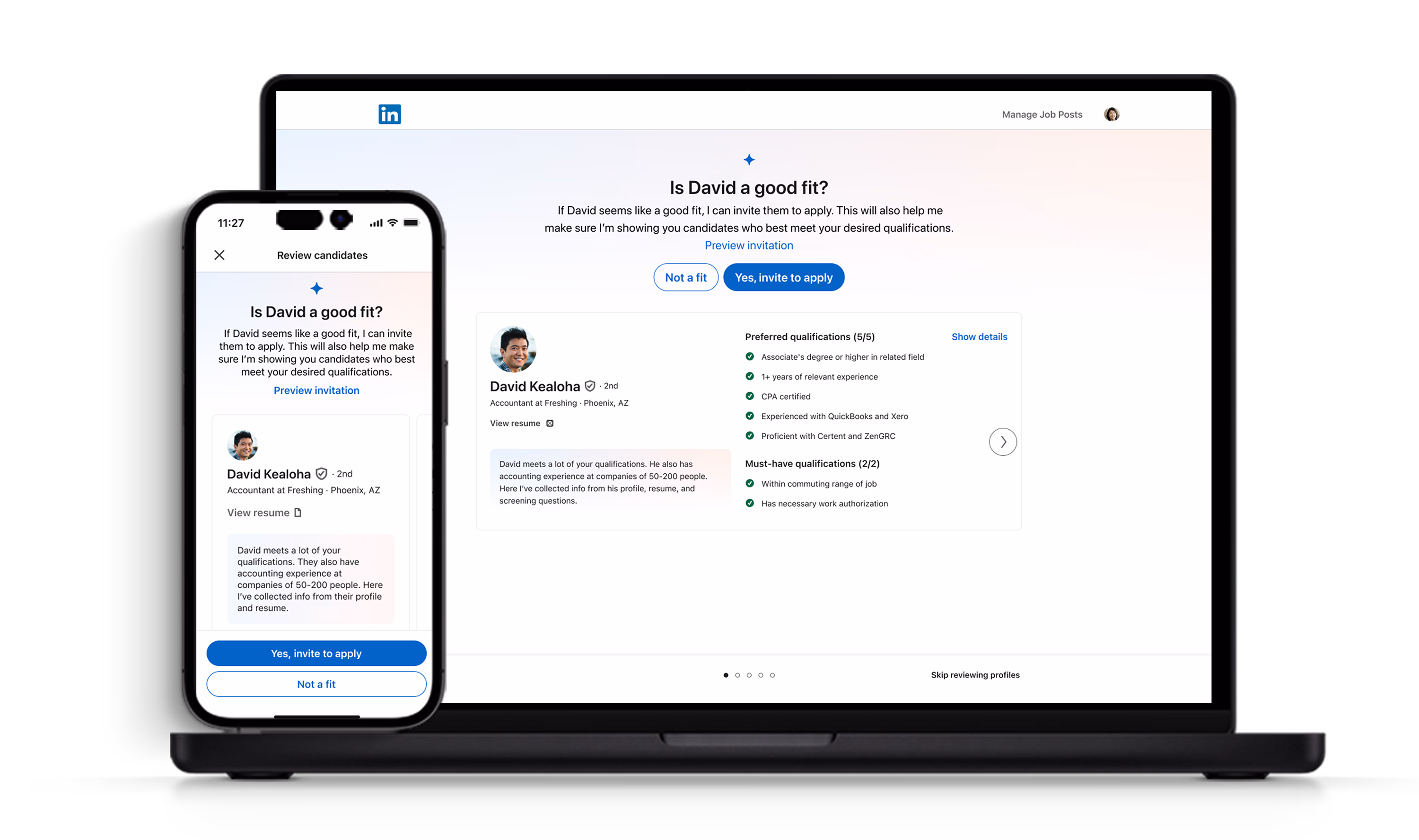 Phase 1: Candidate experience