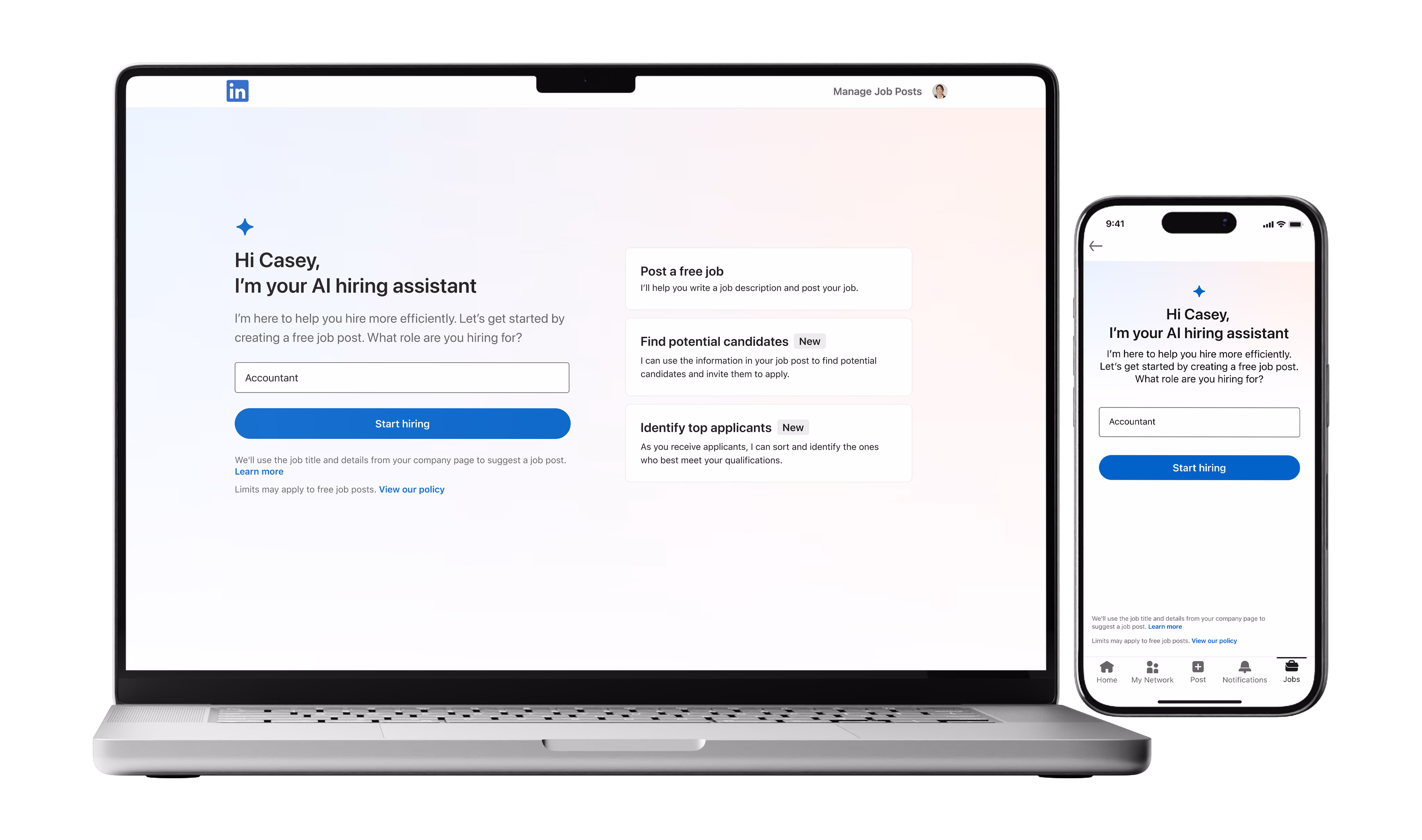 Phase 1: Landing page